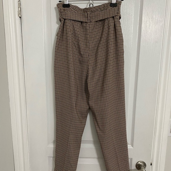 H&M Paper-bag Houndstooth Pants - Picture 3 of 6